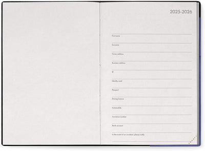 Agenda 12 Mesi Legami Settimanale Medium 2026 Future Dusk con Chiusura ad Elastico
