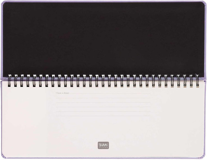 Planner da Scrivania 12 Mesi Legami Orizzontale 2026 Mystic Lilac