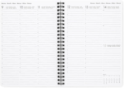 Agenda 12 Mesi Legami Settimanale Spiralata Large 2026 Dogs con Chiusura ad Elastico