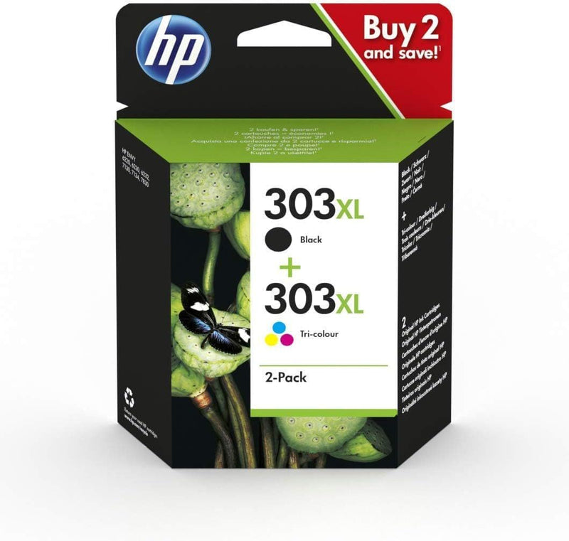 Combopack Cartucce Originali HP 303 Nero + Tri-Color