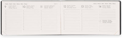 Agenda 13 Mesi Legami Settimanale Orizzontale ad Album 2026 Pastel Mint con Chiusura ad Elastico