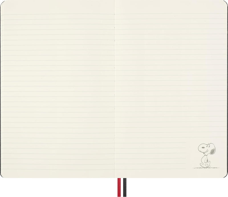 Taccuino Large Peanuts Admirer Moleskine con Pagine a Righe