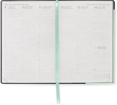 Agenda 12 Mesi Legami Settimanale Medium 2026 Pastel Mint con Chiusura ad Elastico