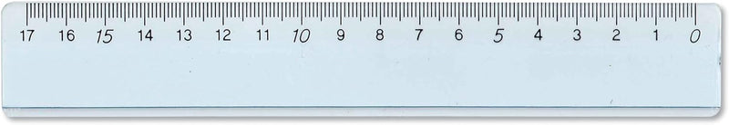 Righello Arda Uni Azzurro Trasparente per Mancini 17 cm