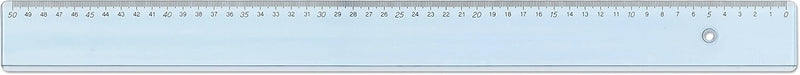Righello Arda Uni Azzurro Trasparente per Mancini 50 cm