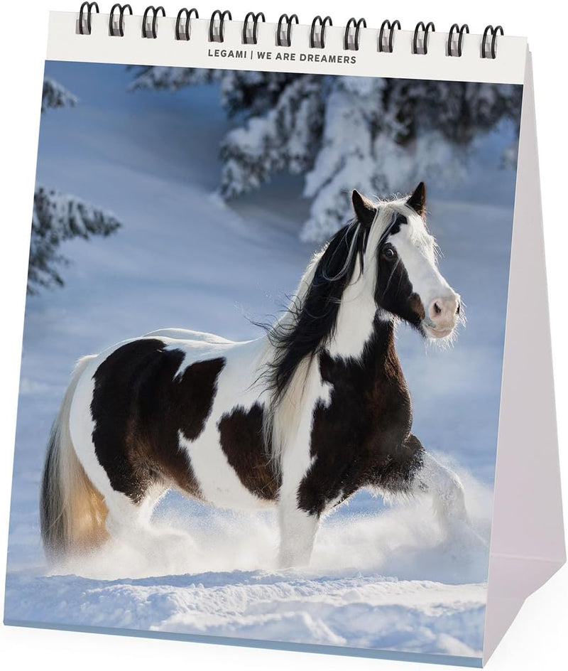 Calendario da Tavolo 12 Mesi Legami con Planner Annuale 2026 Wild Horses 12 x 14,5 cm