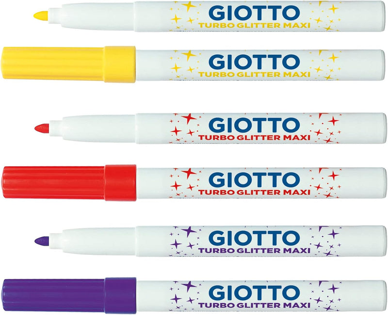Pennarelli Giotto Turbo Glitter Maxi - 6 pezzi