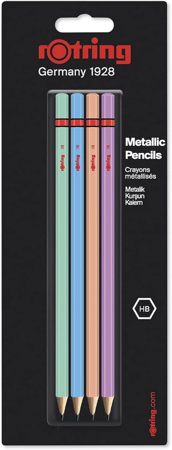 Matite HB Rotring con Fusto Metallic - 4 pezzi
