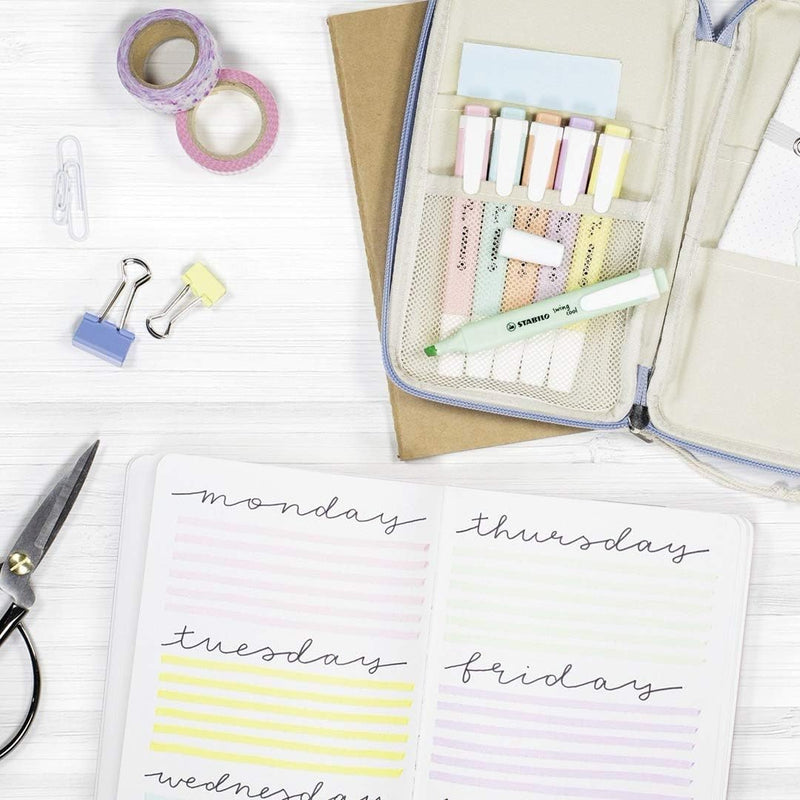 Evidenziatori Stabilo Swing Cool Pastel a Tratto 1-4 mm - 6 pezzi