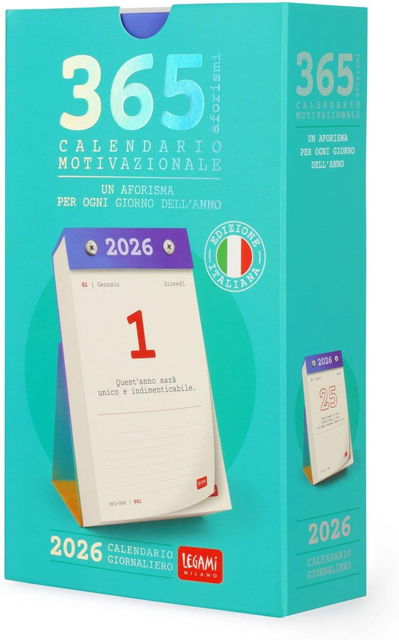 Calendario Motivazionale da Scrivania 12 Mesi Legami Giornaliero 2026