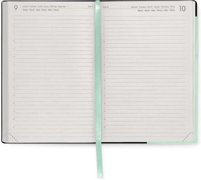Agenda 12 Mesi Legami Giornaliera Medium 2026 Pastel Mint con Chiusura ad Elastico