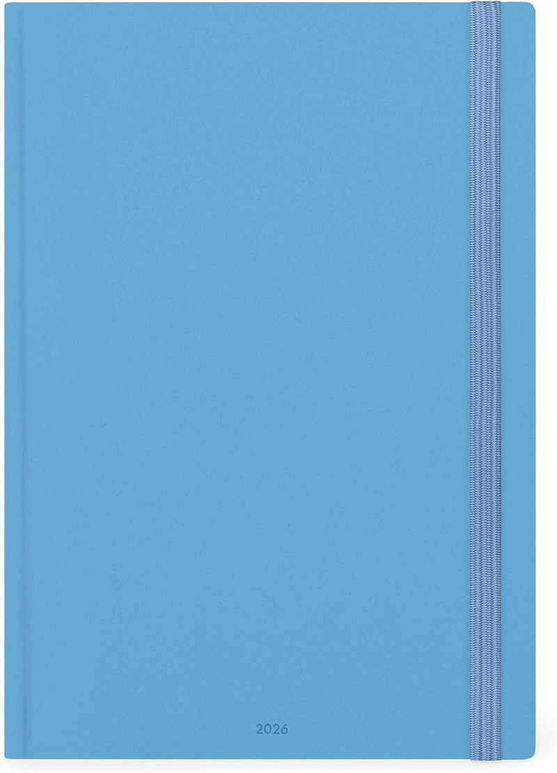 Agenda 13 Mesi Legami Giornaliera Maxi 2026 Retro Blue con Chiusura ad Elastico