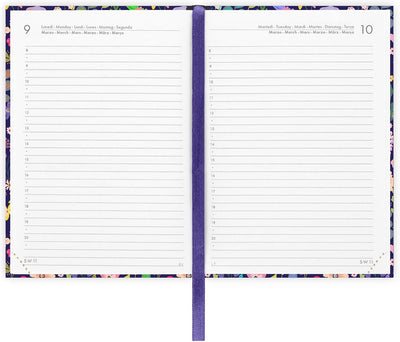 Agenda 12 Mesi Legami Giornaliera Fotografica Small 2026 Flowers con Chiusura ad Elastico