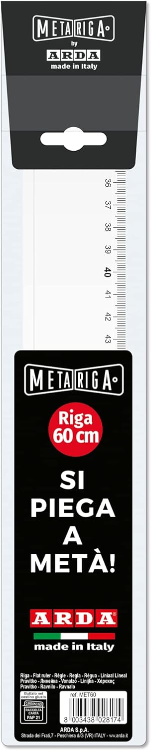 Meta-Riga Arda Brevettata Pieghevole 60 cm