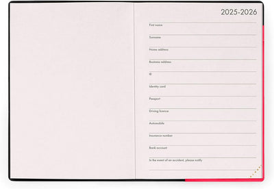 Agenda 12 Mesi Legami Settimanale Medium 2026 Cherry Bomb con Chiusura ad Elastico