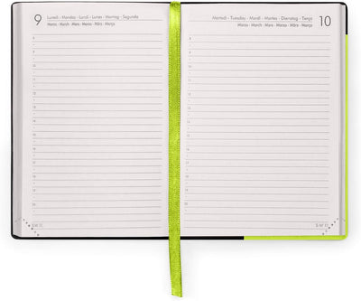 Agenda 12 Mesi Legami Giornaliera Small 2026 Chartreuse con Chiusura ad Elastico
