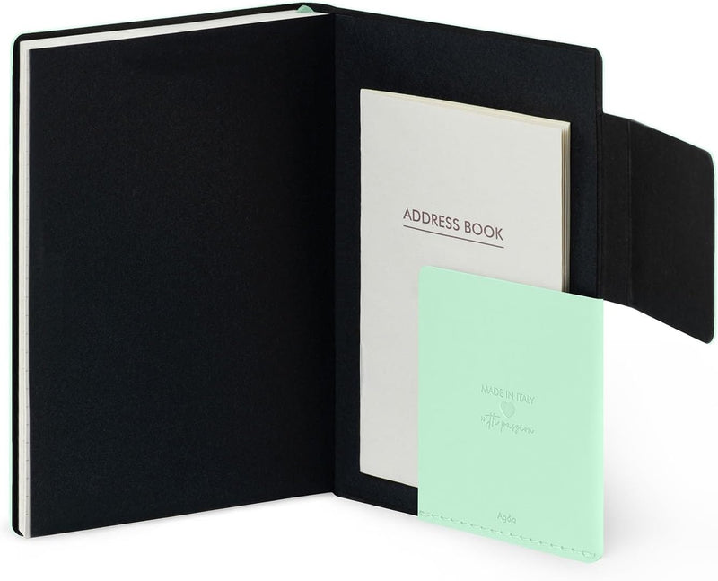 Agenda 12 Mesi Legami Settimanale Small 2026 Pastel Mint con Chiusura ad Elastico
