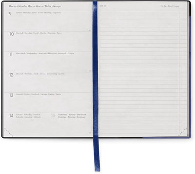 Agenda 12 Mesi Legami Settimanale Medium con Notebook 2026 Future Dusk con Chiusura ad Elastico