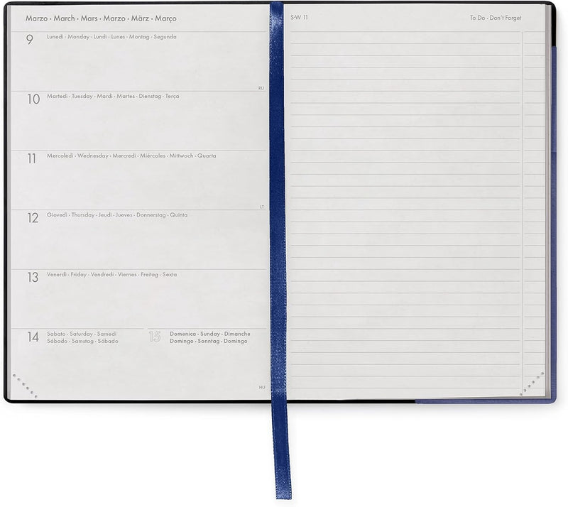 Agenda 12 Mesi Legami Settimanale Medium con Notebook 2026 Future Dusk con Chiusura ad Elastico
