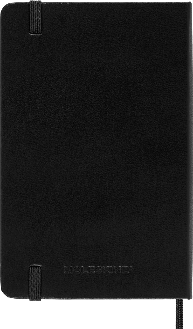 Agenda 12 Mesi Settimanale Verticale Pocket con Copertina Rigida Nero Moleskine 2025