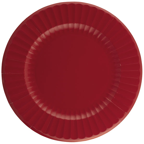 Sottopiatti in Carta Rosso Rubino Round Shape 33 cm - 6 pezzi