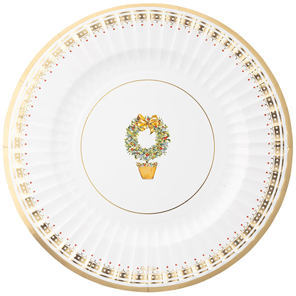 Piatti in Carta Maxi Joyeux Noel 33 cm - 6 pezzi