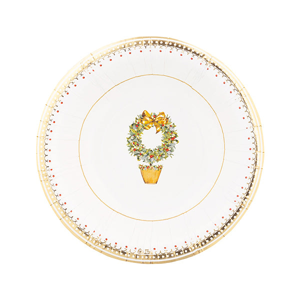 Piatti in Carta Joyeux Noel 24 cm - 8 pezzi