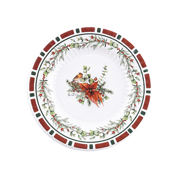 Piatti in Carta Christmas Eve 21 cm - 8 pezzi