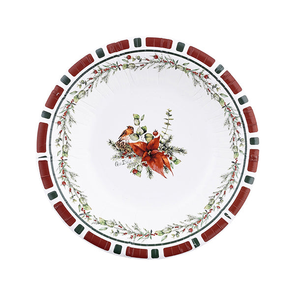 Piatti in Carta Christmas Eve 24 cm - 8 pezzi