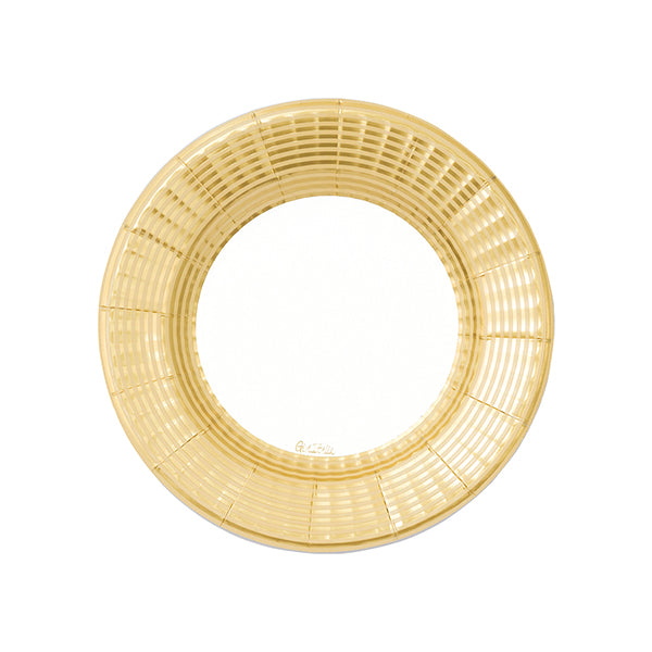 Piatti Fondi in Carta Elegance Gold 21 cm - 8 pezzi
