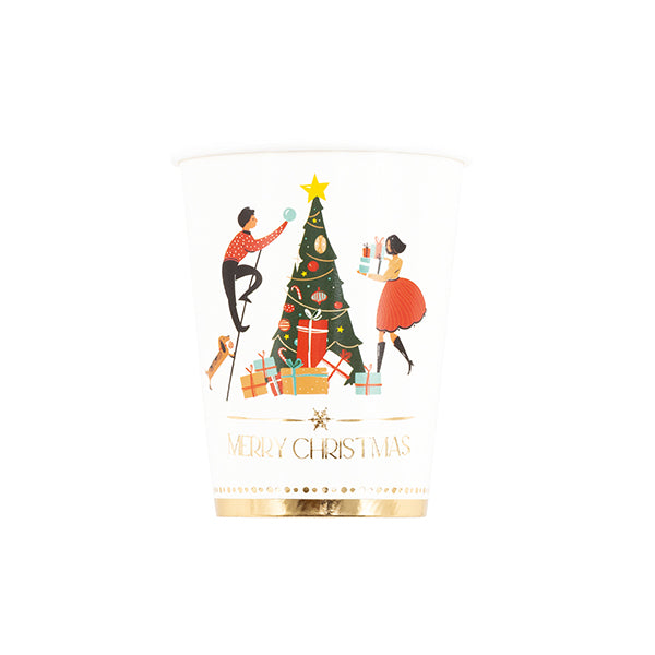 Bicchieri in Carta Christmas Story 250 cc - 8 pezzi