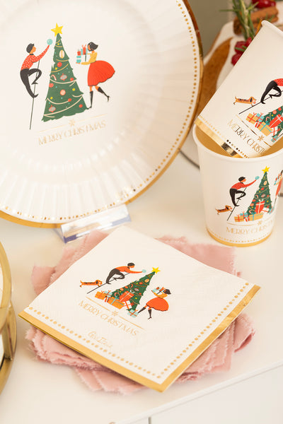 Tovaglioli Christmas Story 25 x 25 cm - 20 pezzi