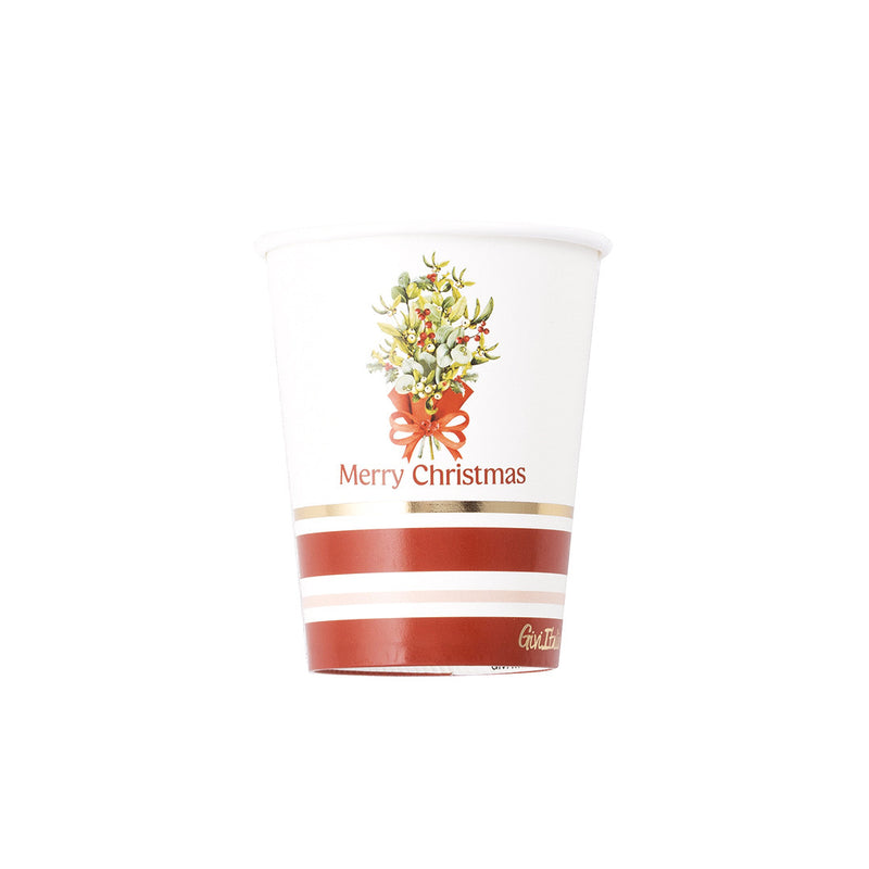 Bicchieri in Carta Christmas Party 250 cc - 8 pezzi