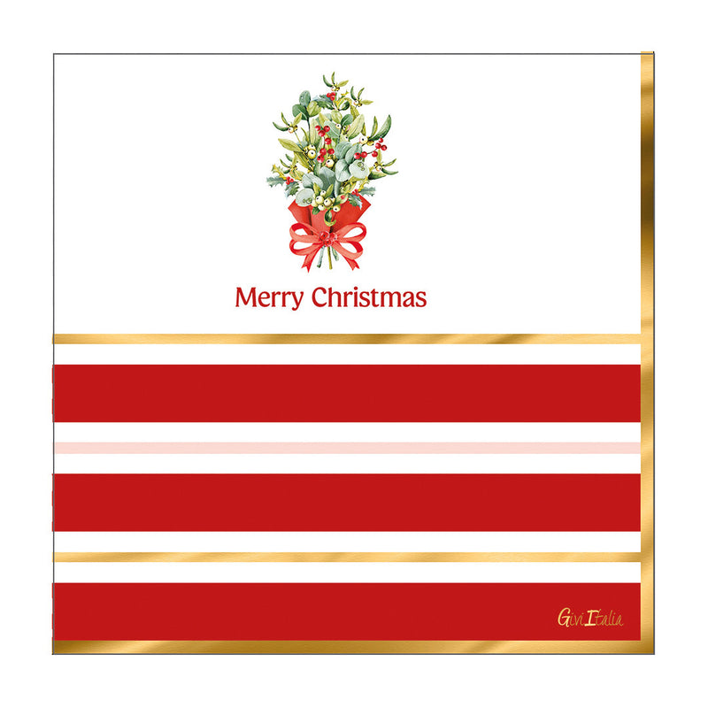 Tovaglioli in Carta 3 Veli Christmas Party 33 x 33 cm - 16 pezzi
