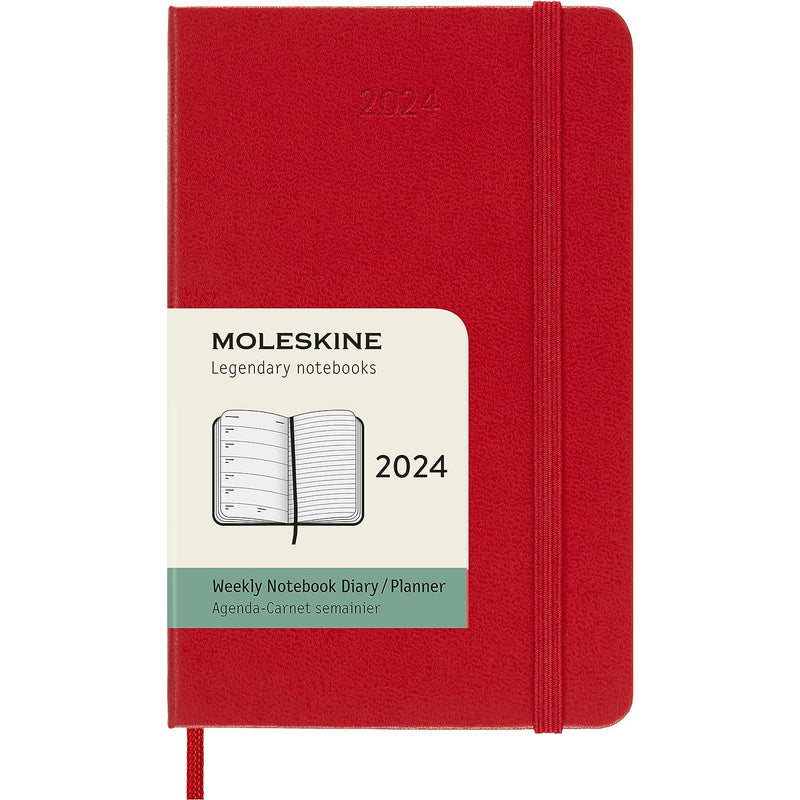 Agenda Classic 2024 Pocket Giornaliera, copertina rigida, 12 mesi |  Moleskine EU