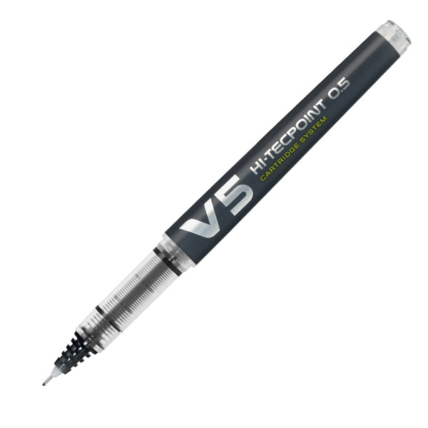 Penna Roller Pilot Hi-Tecpoint V5 Begreen Ricaricabile con Punta Extra Fine 0,5 mm Nero