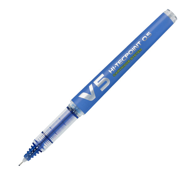 Penna Roller Pilot Hi-Tecpoint V5 Begreen Ricaricabile con Punta Extra Fine 0,5 mm Blu