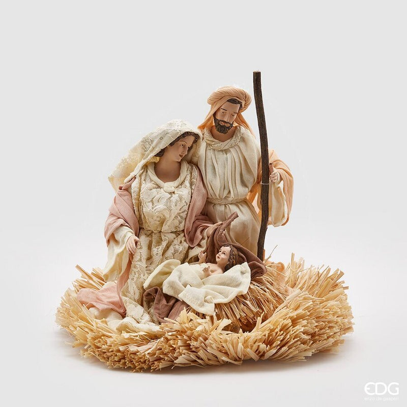 Natività Lord con Base Paglia Avorio 32 cm