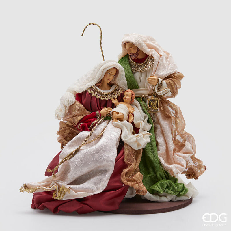 Natività King in Tessuto con Base 40 cm