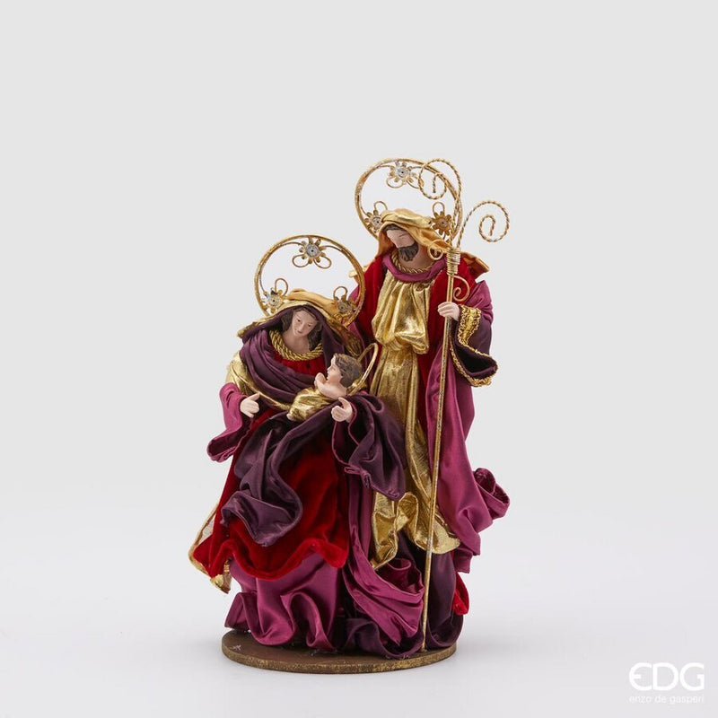 Natività in Tessuto Barocco Bordeaux 32 cm