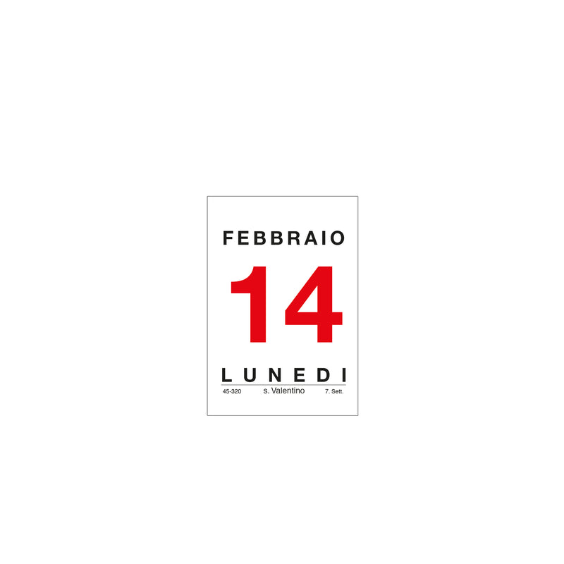 Calendario Blocco Murale Giornaliero Intempo Verticale 5,8 x 8,5 cm