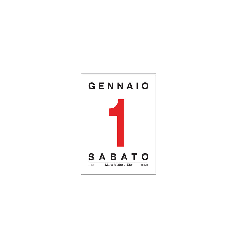 Calendario Blocco Murale Giornaliero Intempo Verticale 8,5 x 11,5 cm