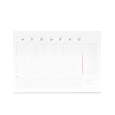 Planning 12 Mesi Settimanale Maxi Intempo Collato Perpetuo 50 x 35 cm