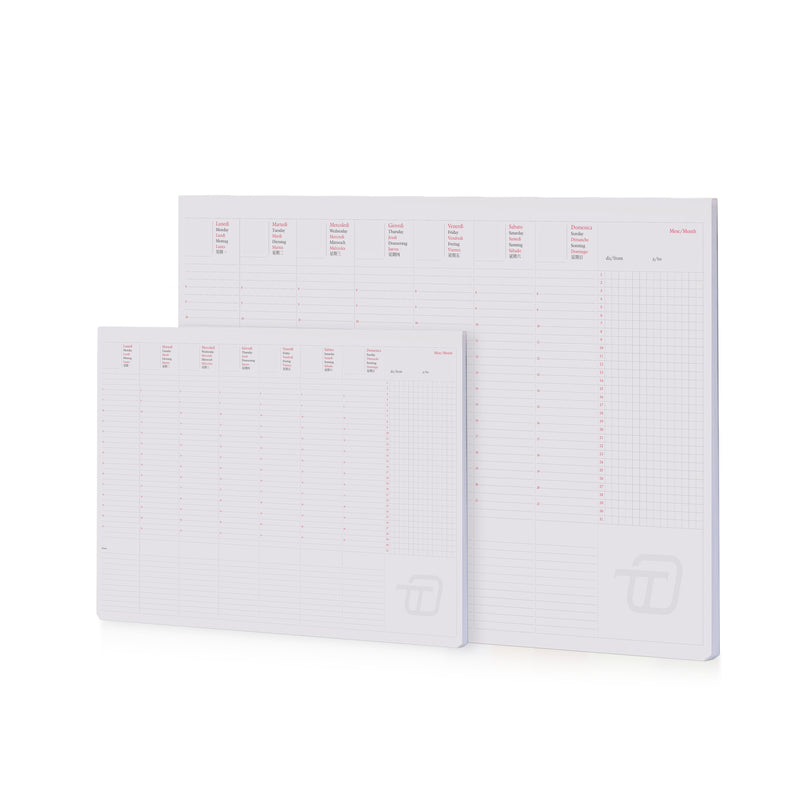 Planning 12 Mesi Settimanale Maxi Intempo Collato Perpetuo 50 x 35 cm