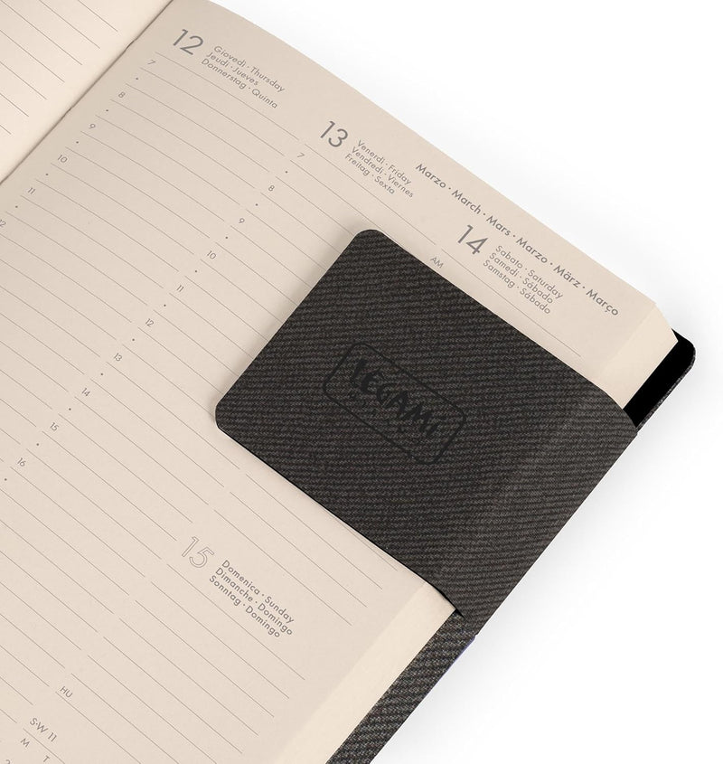 Agenda 12 Mesi Legami Settimanale Medium 2026 Deep Graphite con Chiusura ad Elastico
