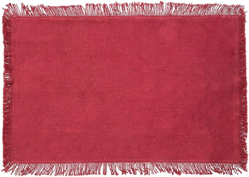 Tovaglietta in Tessuto Maha Rossa 45 x 30 cm