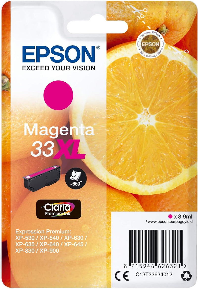 Cartuccia Originale Epson 33 XL Magenta