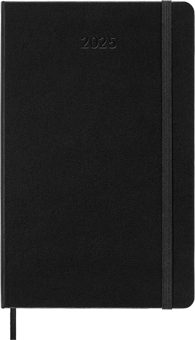 Agenda 12 Mesi Settimanale Verticale Large con Copertina Rigida Nero Moleskine 2025