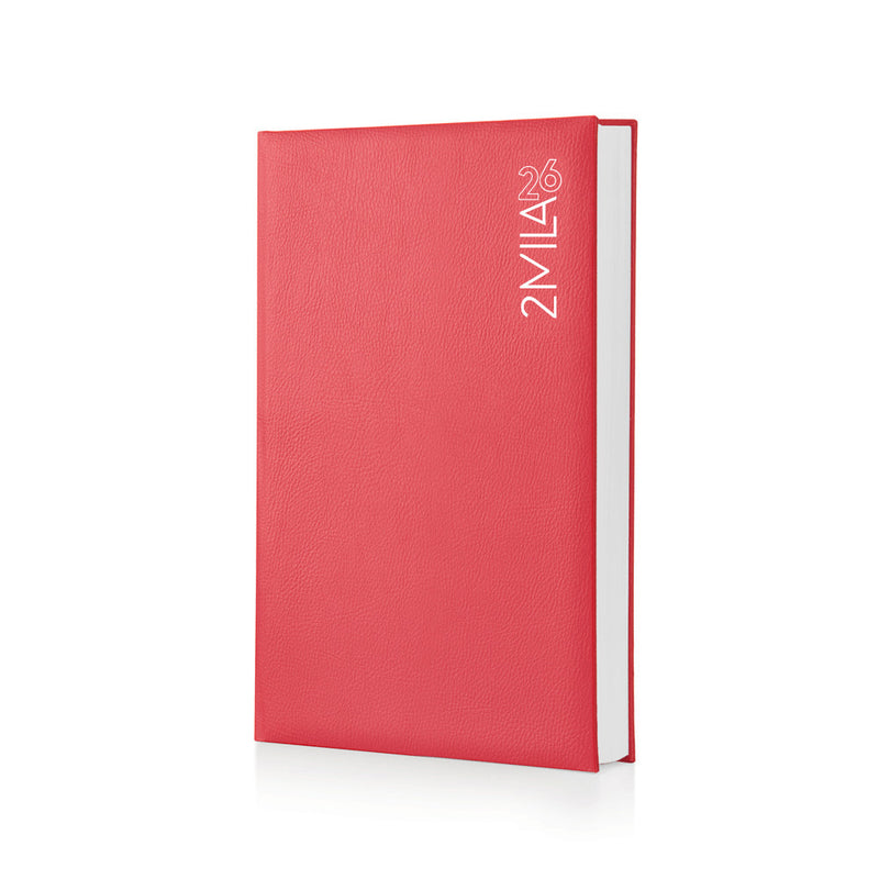 Agenda 24 Mesi Duplex Giornaliera Intempo Magique 2026 in Balacron Rosso 21 x 30 cm