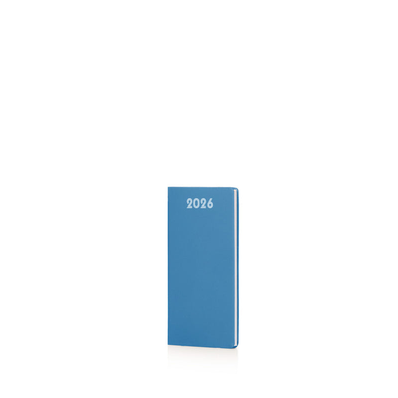 Agenda Settimanale Verticale Tascabile Intempo Bulk 2026 Azzurro 8 x 15 cm
